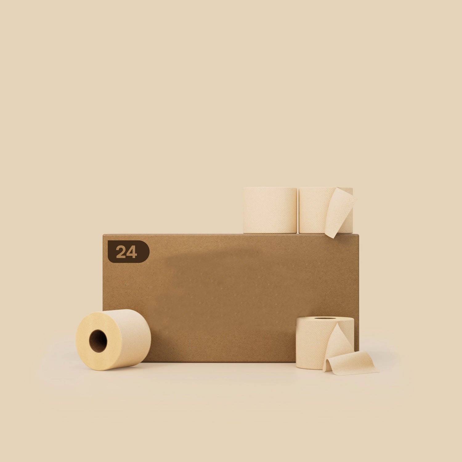 Nicepaper Unbleached Recycled Toilet Paper