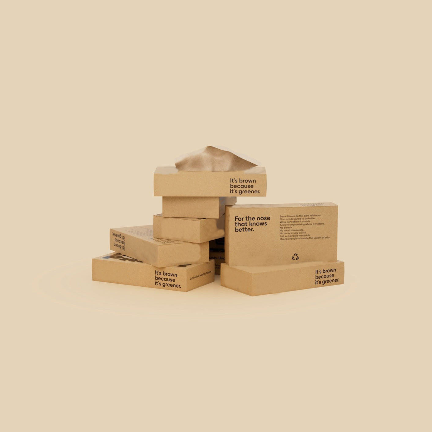 Nicepaper Unbleached Recycled Tissues